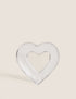 Small Glass Heart Serving Bowl